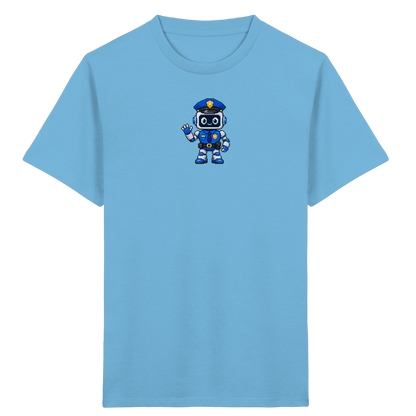 Pixel Roboter Polizei: Winkendes Kinder-T-Shirt - Kinder T-Shirt