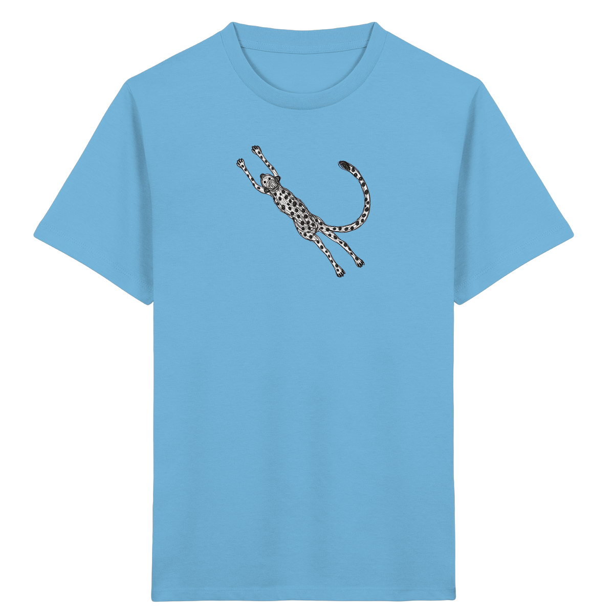 Gepard von oben - Kinder Bio T-Shirt