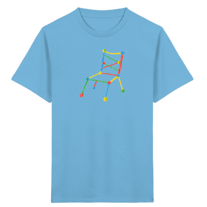 Bunter Kritzelstuhl für Kinder - Kinder Bio T-Shirt