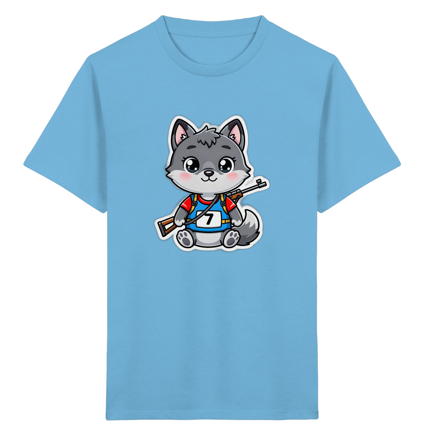 Wolf im Trikot: Cooles Kinder T-Shirt
