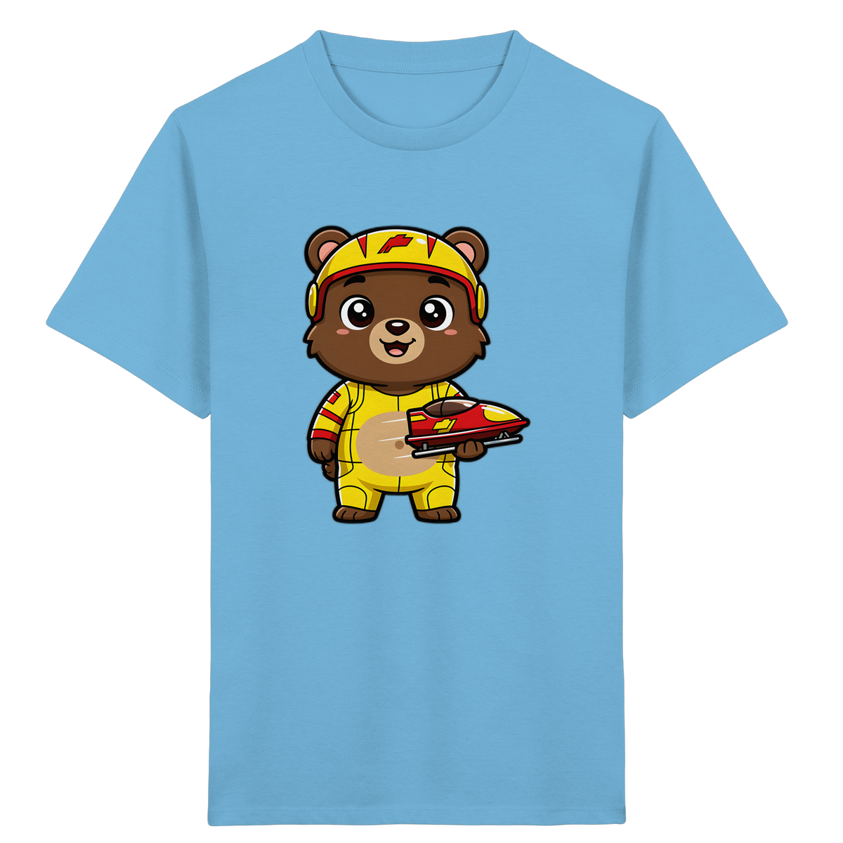 Bären-Rennfahrer T-Shirt: Abenteuer pur! - Kinder Bio T-Shirt
