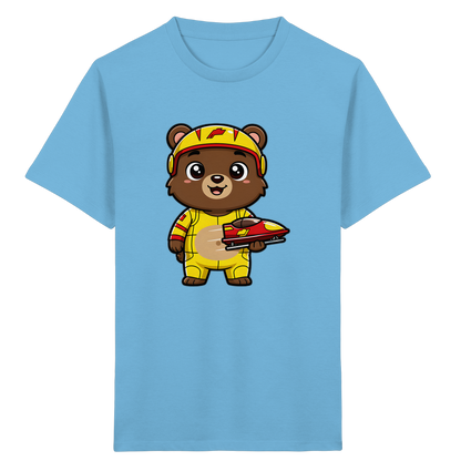 Bären-Rennfahrer T-Shirt: Abenteuer pur! - Kinder Bio T-Shirt