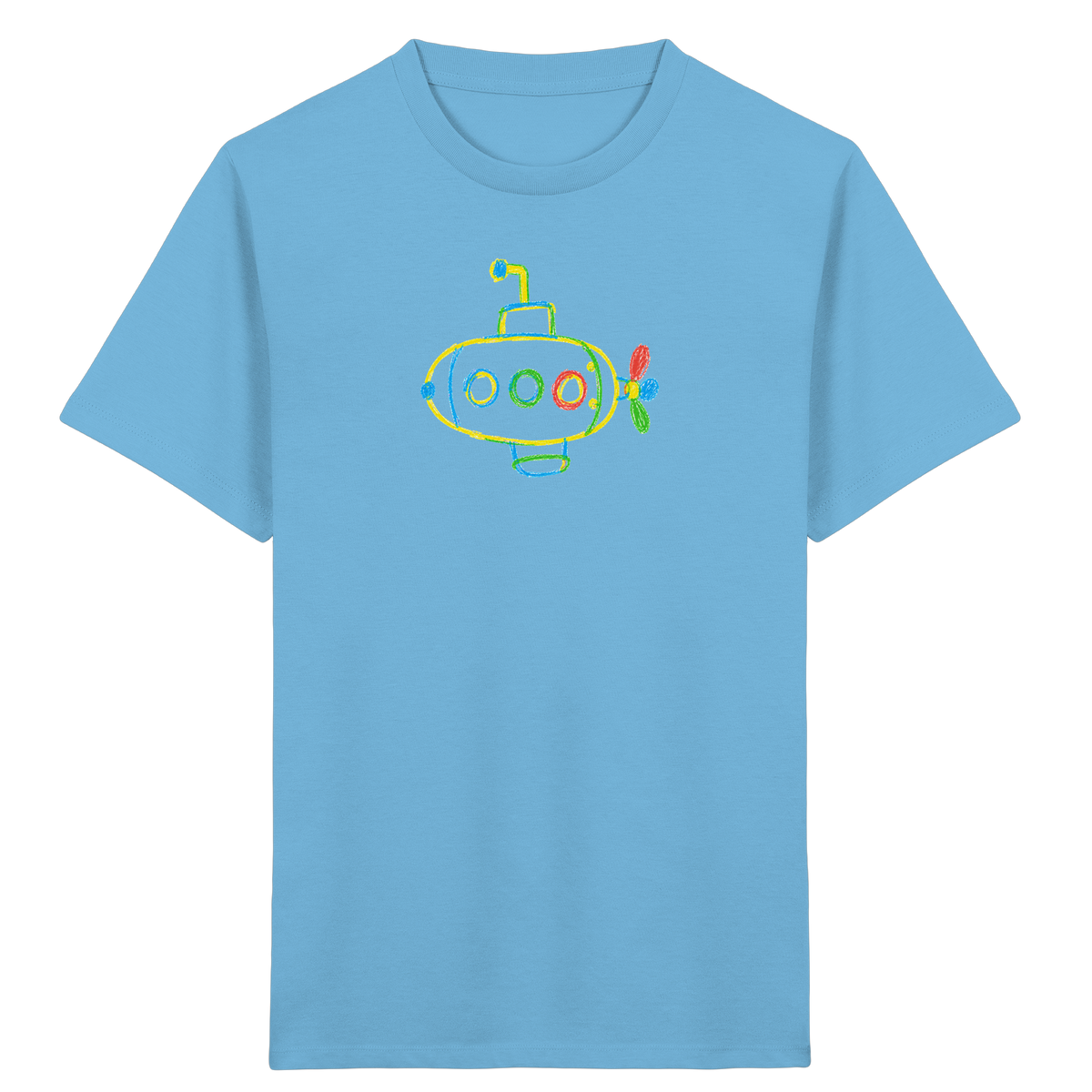 Farbpunkt U-Boot Abenteuer - Kinder Bio T-Shirt