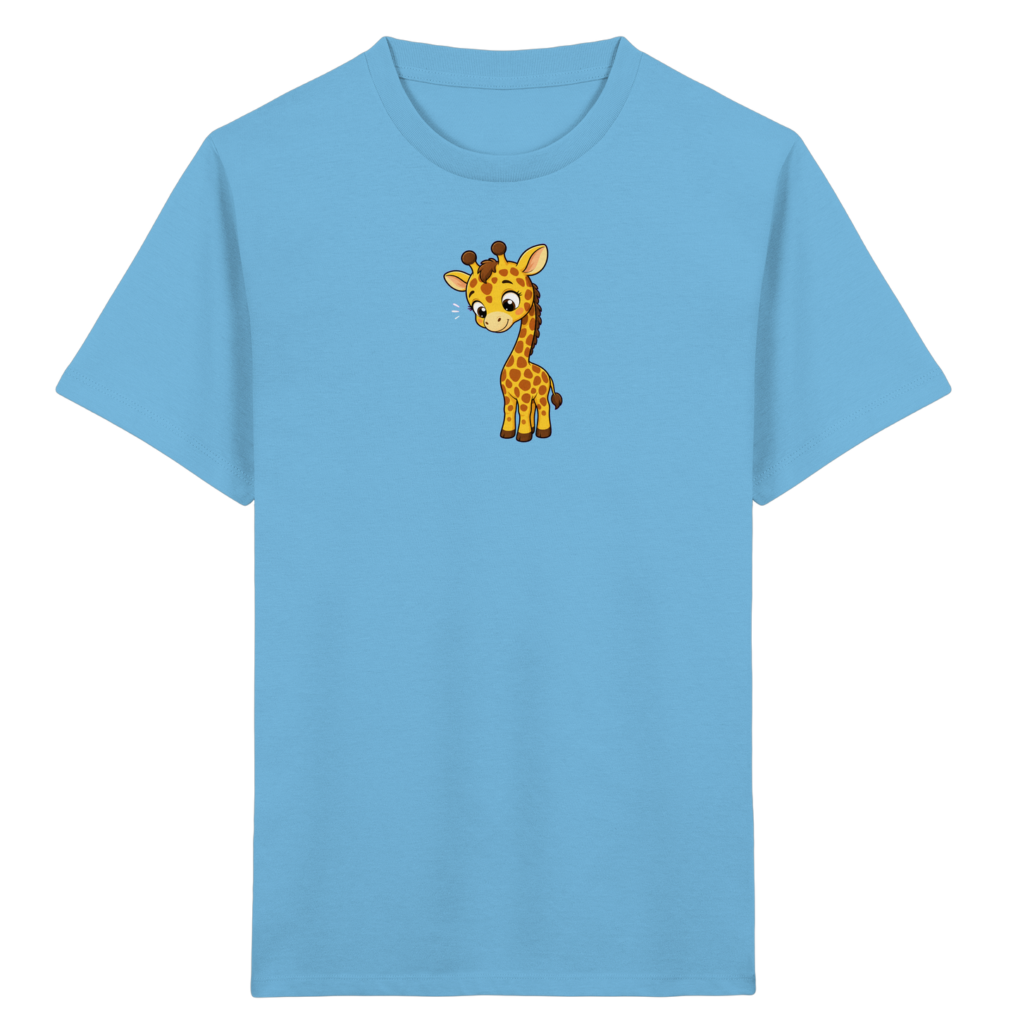 Niedliche Giraffe: Fröhliches Kinder-T-Shirt - Kinder Bio T-Shirt