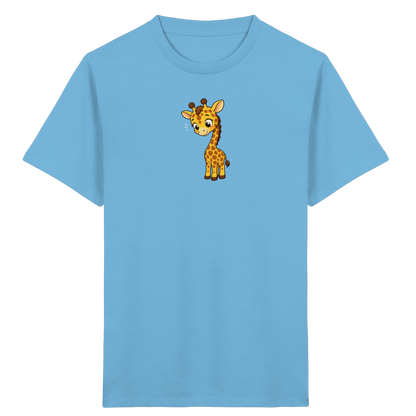 Niedliche Giraffe: Fröhliches Kinder-T-Shirt - Kinder Bio T-Shirt
