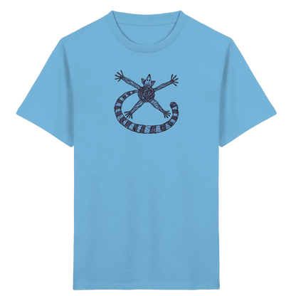 Lemur von oben gezeichnet - Kinder Bio T-Shirt