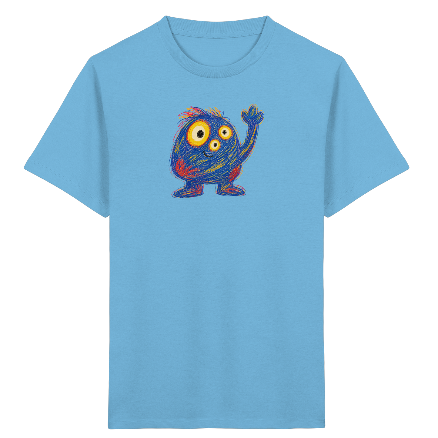 Dreiäuglein winkt fröhlich - Kinder Bio T-Shirt