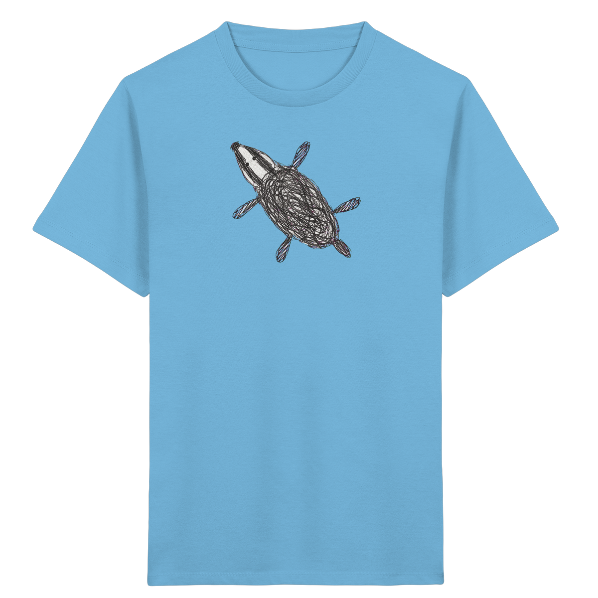 Dachs von oben - Kinder Bio T-Shirt