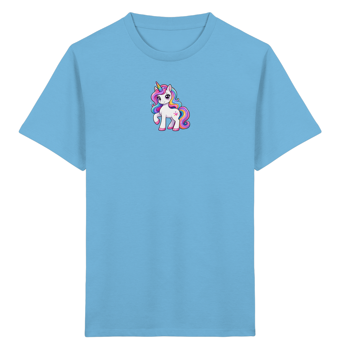 Magisches Einhorn T-Shirt mit Sternen - Kinder Bio T-Shirt