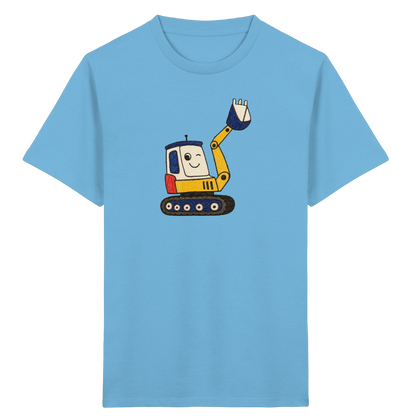 Fröhliches Bagger T-Shirt für Kinder - Kinder Bio T-Shirt