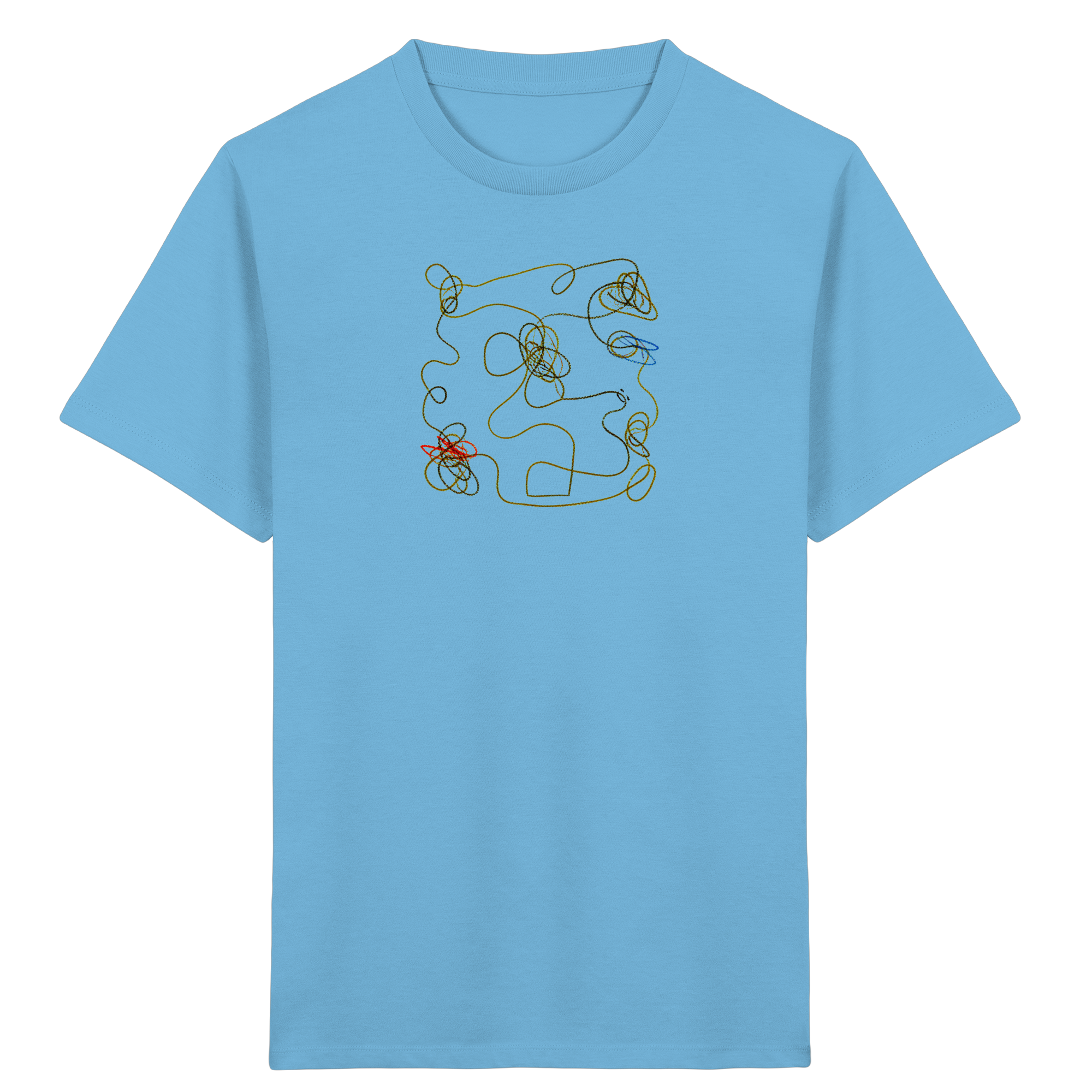 Kinder Bio T-Shirt mit abstraktem Kritzelmotiv