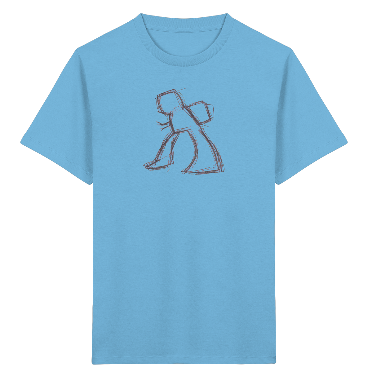 Wackel-T-Rex mit Ranzen - Kinder Bio T-Shirt