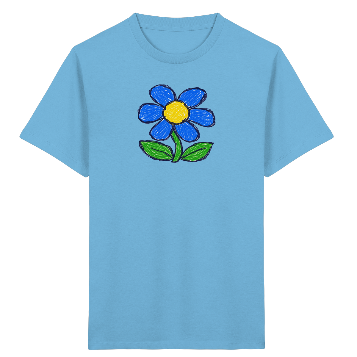 Kritzel Gänseblümchen für Kinder - Kinder Bio T-Shirt