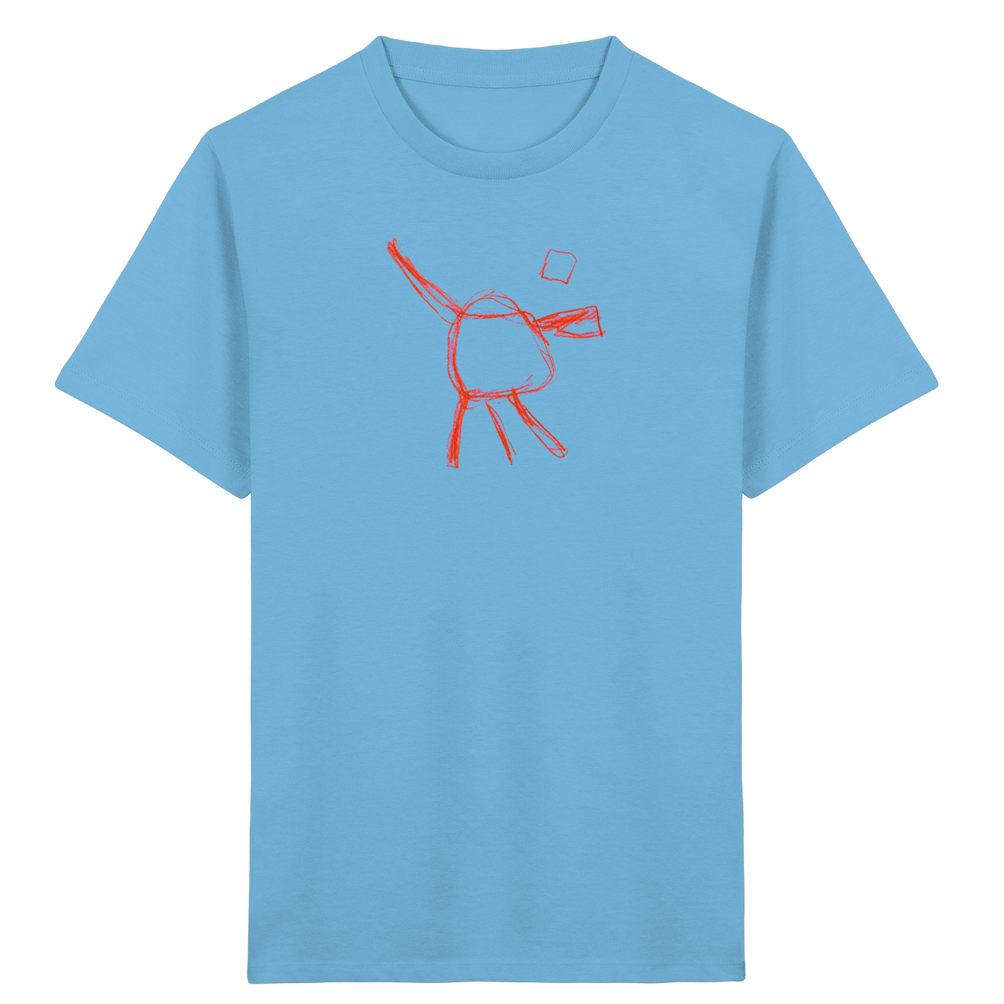 Orange Wackelfigur für Kinder - Kinder Bio T-Shirt