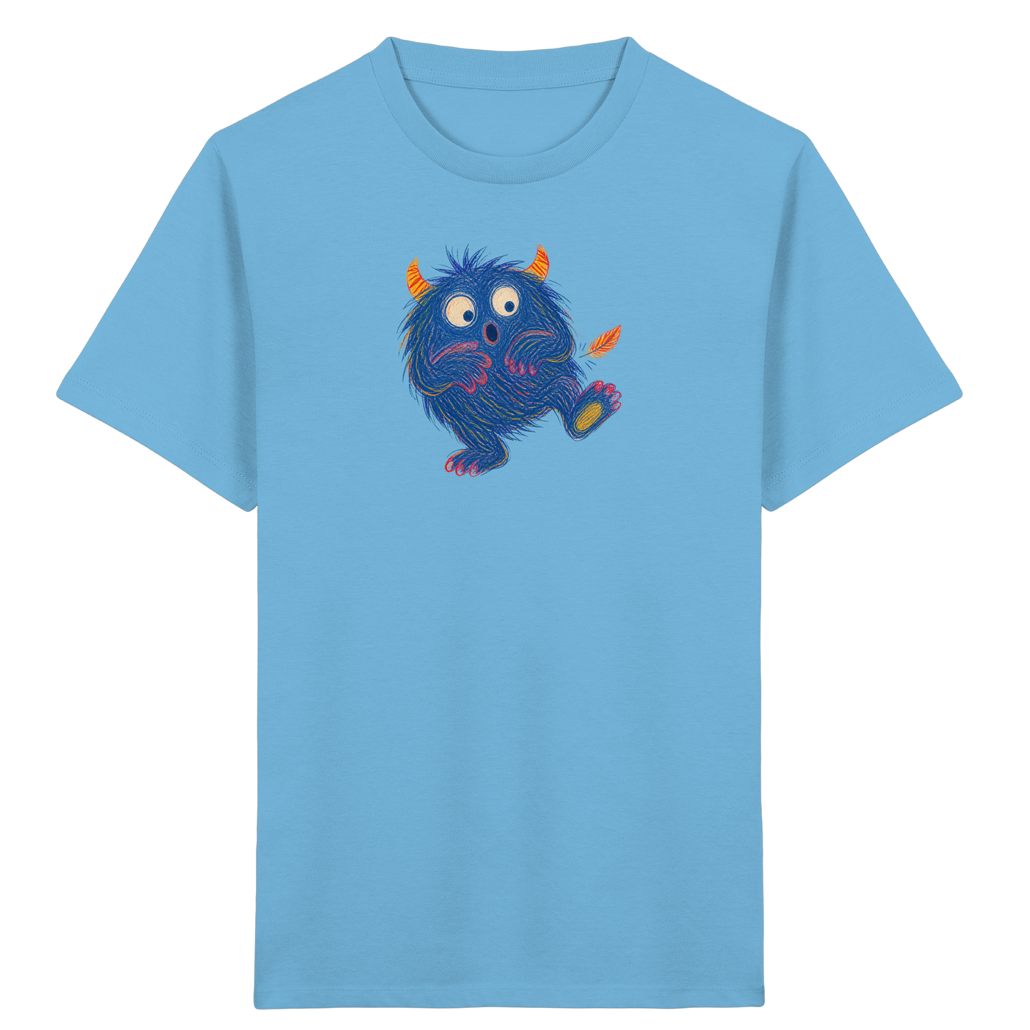 Kitzelzottel lacht im Federkitzel - Kinder Bio T-Shirt