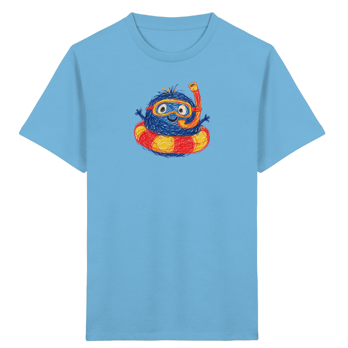 Schnorchelmumpf im Schwimmring - Kinder Bio T-Shirt