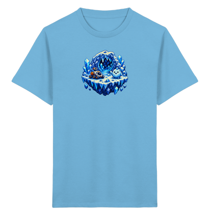 Abenteuerliches Pixel Eis-Geist T-Shirt - Kinder Bio T-Shirt