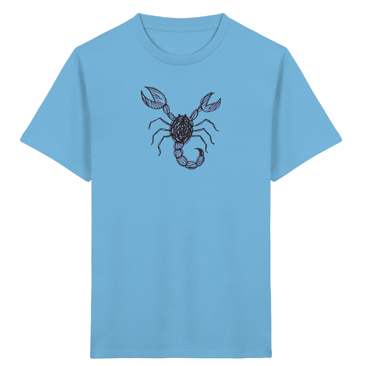 Skorpion von oben gezeichnet - Kinder Bio T-Shirt