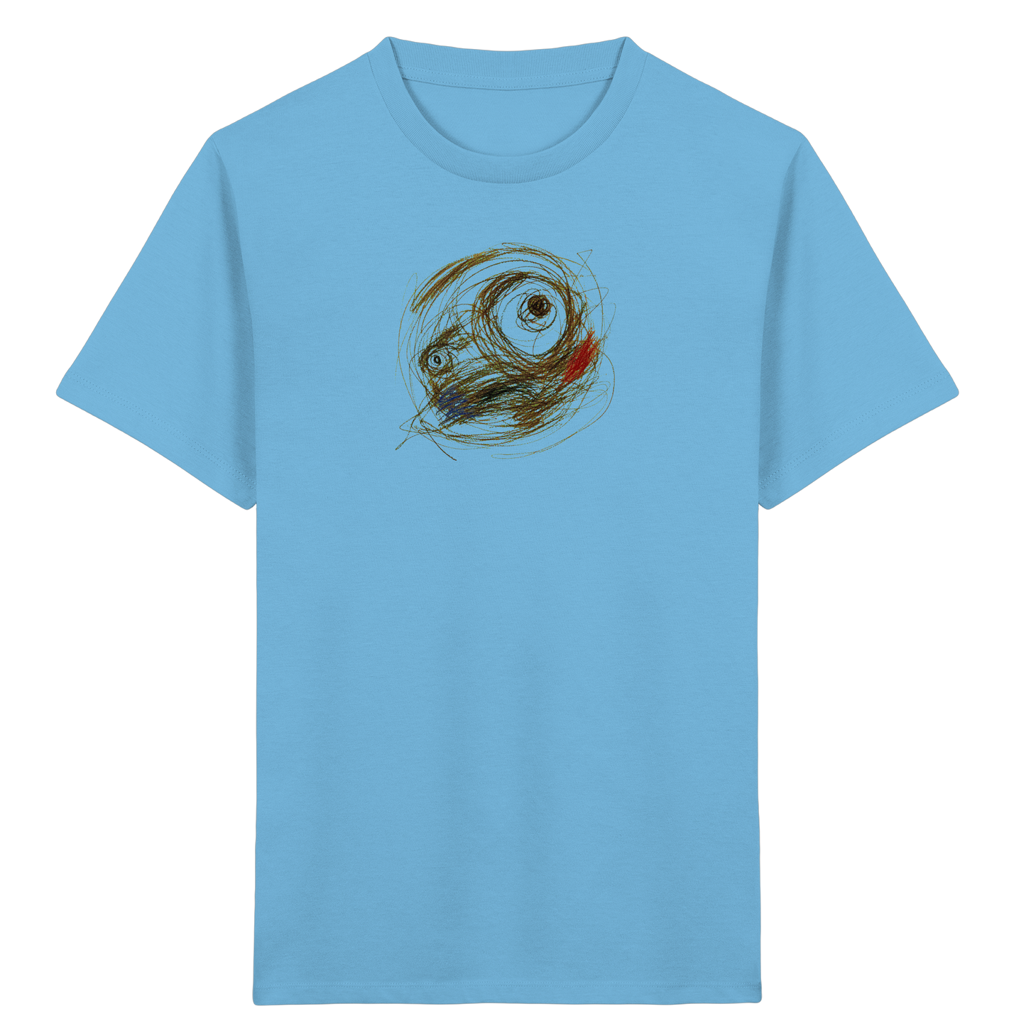 Cooles Monster T-Shirt im Scribble-Look - Kinder Bio T-Shirt