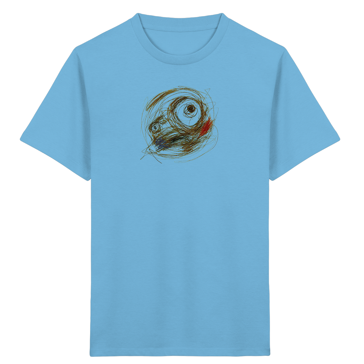 Cooles Monster T-Shirt im Scribble-Look - Kinder Bio T-Shirt