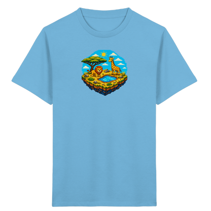 Verspieltes Pixel Safari T-Shirt Kinder - Kinder Bio T-Shirt