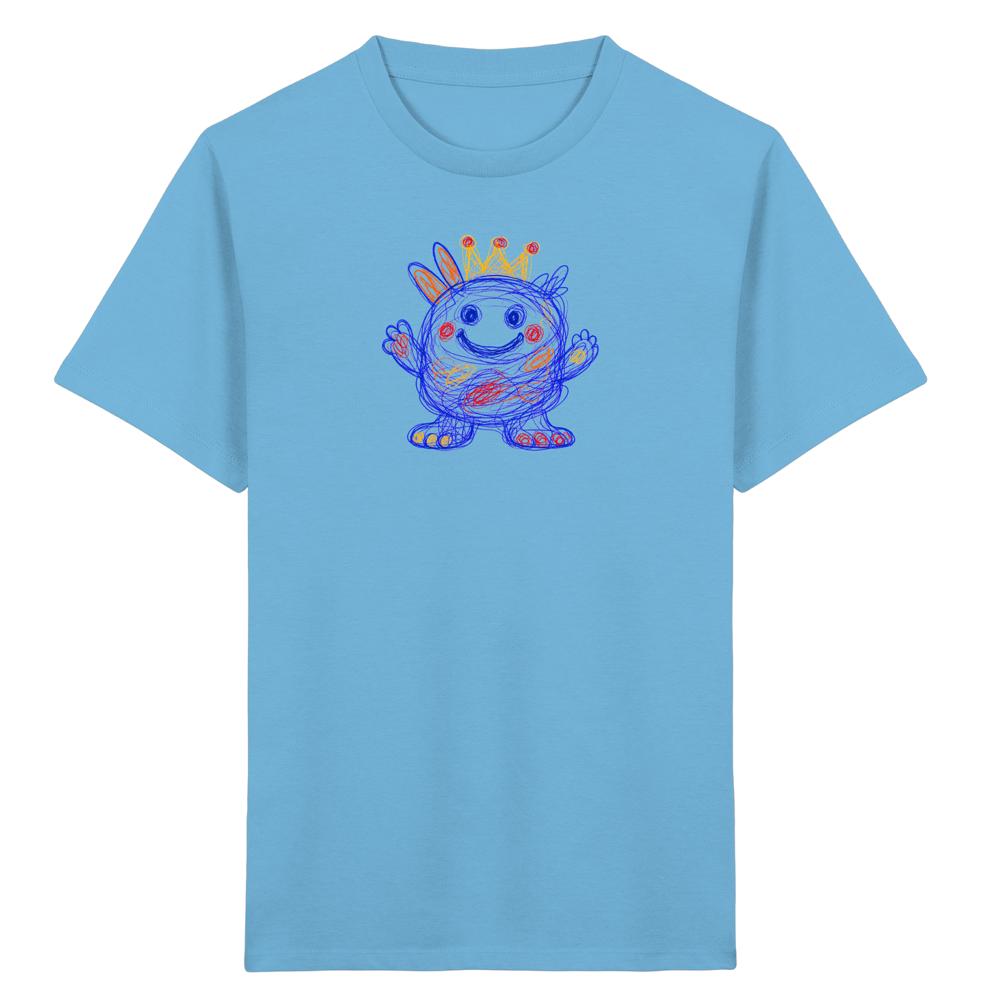 Kringelkrone Kritzelmonster Kinder Shirt - Kinder Bio T-Shirt