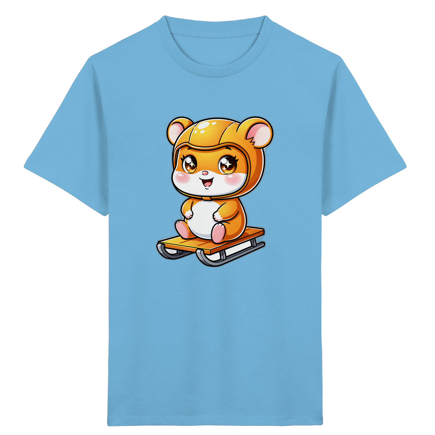 Hamster Schlittenfahrt: Cartoon T-Shirt
