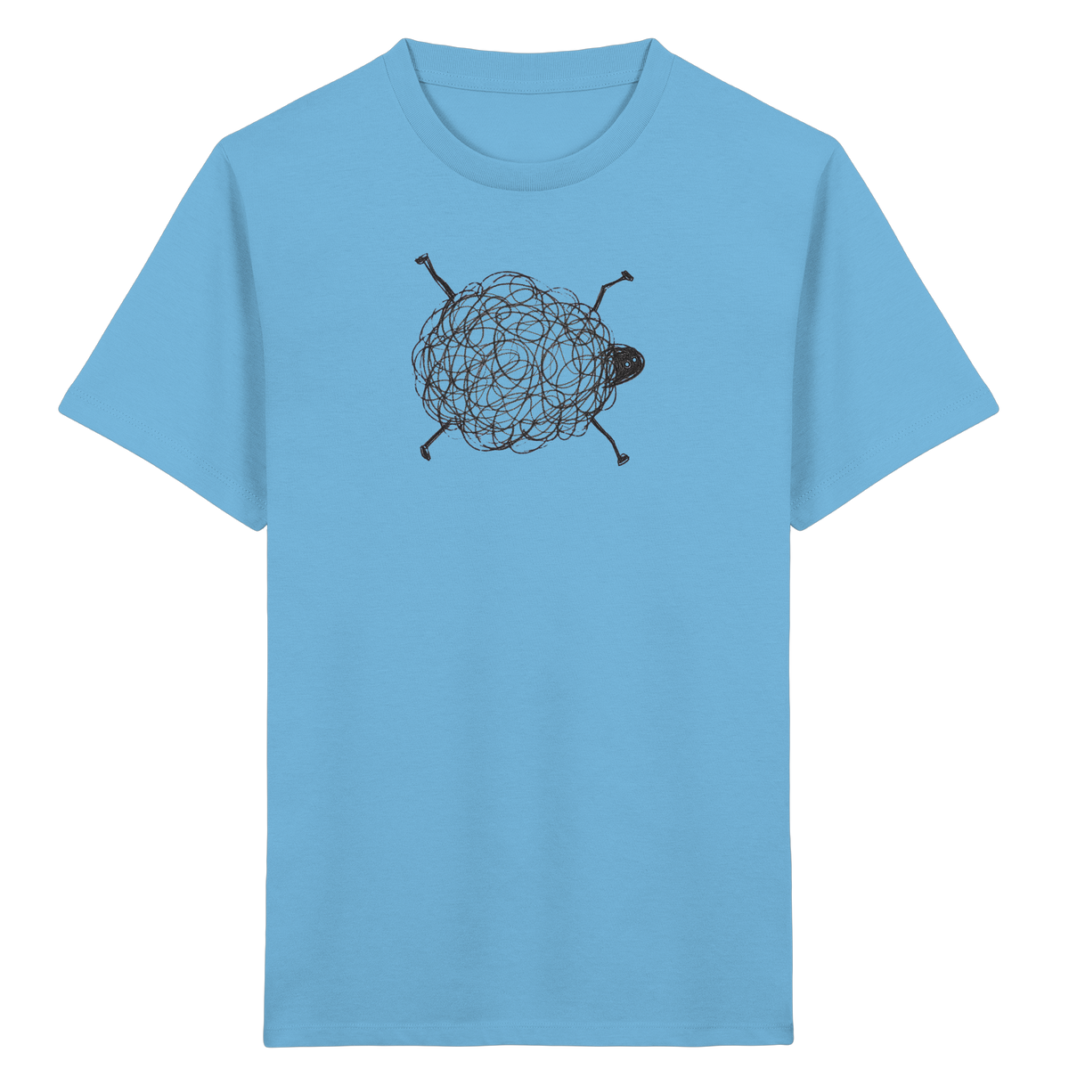 Schaf von oben Shirt - Kinder Bio T-Shirt