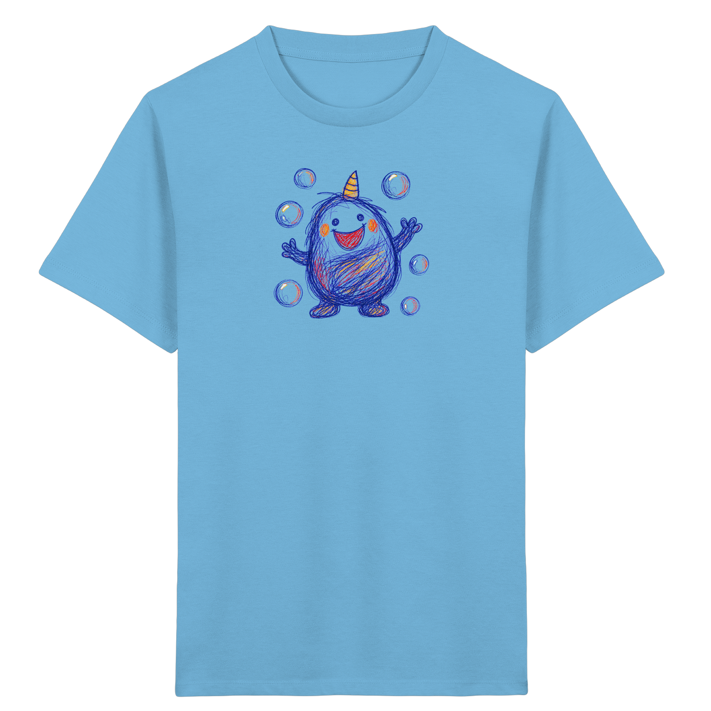 Seifenblasenmumpf mit Horn - Kinder Bio T-Shirt