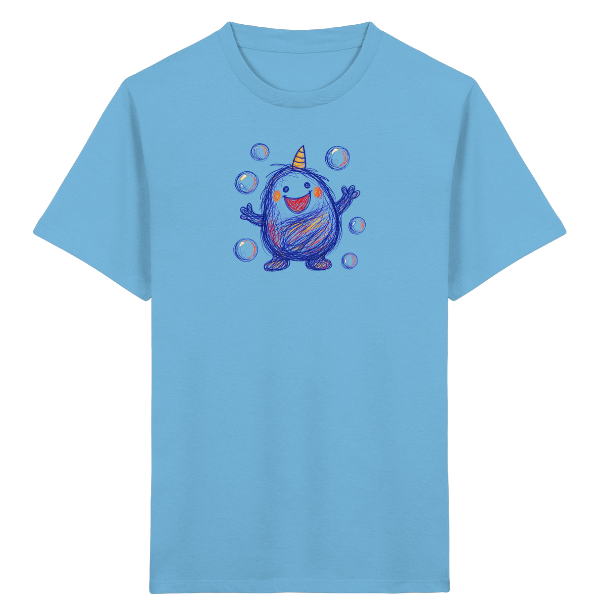 Seifenblasenmumpf mit Horn - Kinder Bio T-Shirt