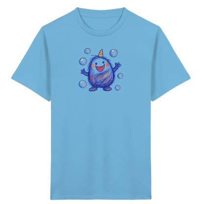Seifenblasenmumpf mit Horn - Kinder Bio T-Shirt
