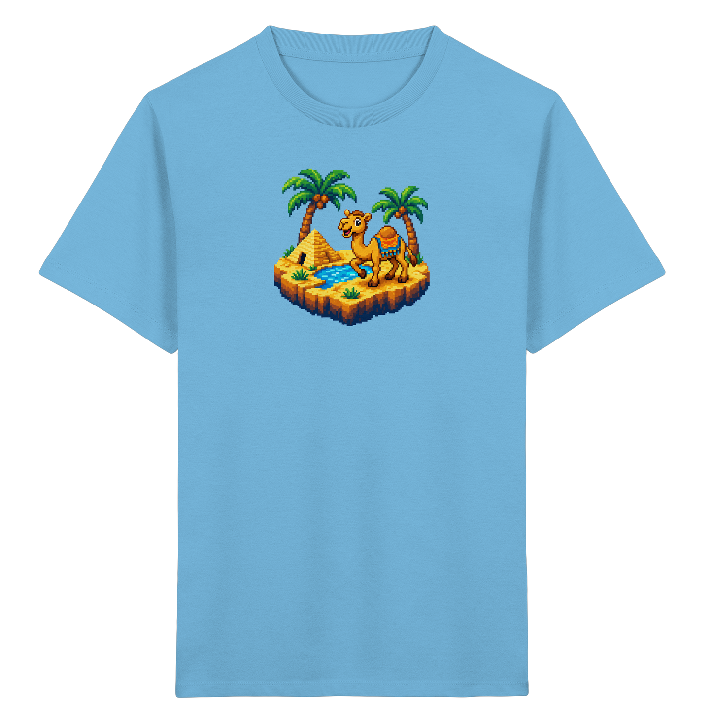 Verspieltes Pixel-Art Kamel Kinder T-Shirt - Kinder Bio T-Shirt