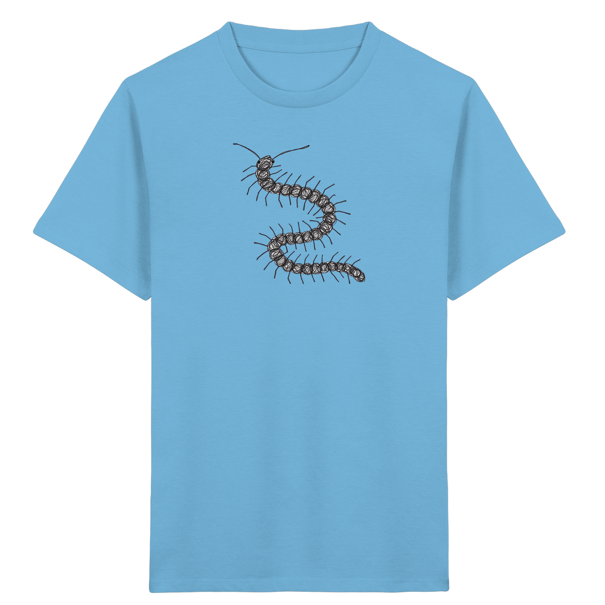 Tausendfüßer von oben - Kinder Bio T-Shirt