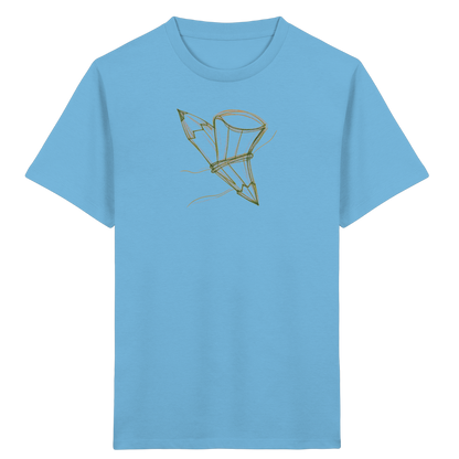 Waldgrüne Bleistift-Schultüte - Kinder Bio T-Shirt