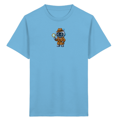 Pixel Detektiv Roboter T-Shirt für Kinder - Kinder T-Shirt