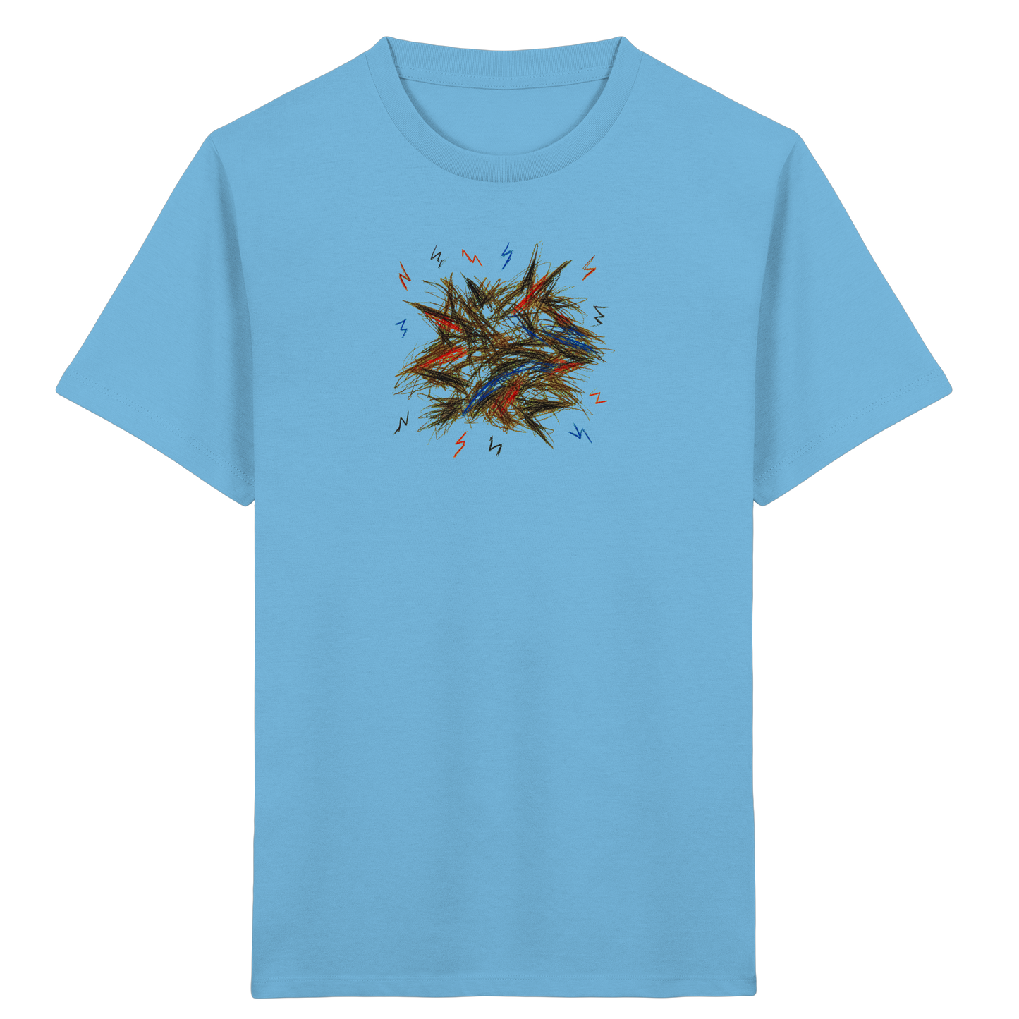Wildes Energie T-Shirt mit Blitzen - Kinder Bio T-Shirt
