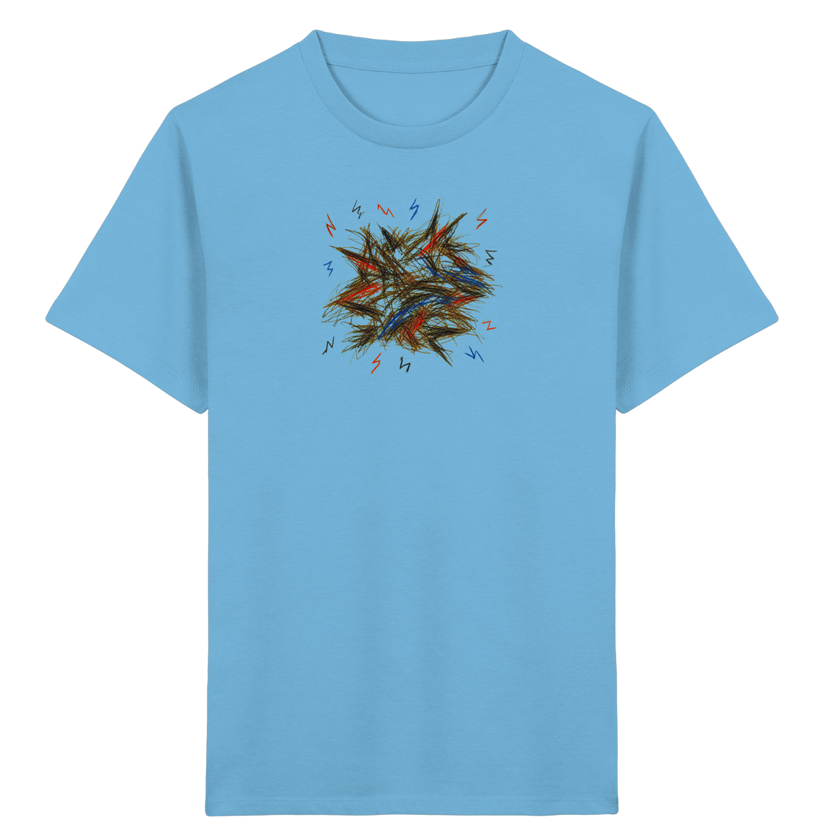 Wildes Energie T-Shirt mit Blitzen - Kinder Bio T-Shirt