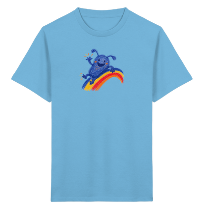 Regenbogenracker Kritzelmonster Kinder Shirt - Kinder Bio T-Shirt