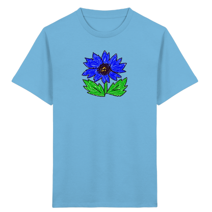 Kritzel Kornblume Kinder Shirt - Kinder Bio T-Shirt