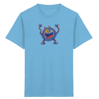 Fröhliches Wirbelmonster Shirt - Kinder Bio T-Shirt