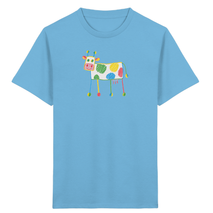 Bunte Farbpunkt Kuh - Kinder Bio T-Shirt