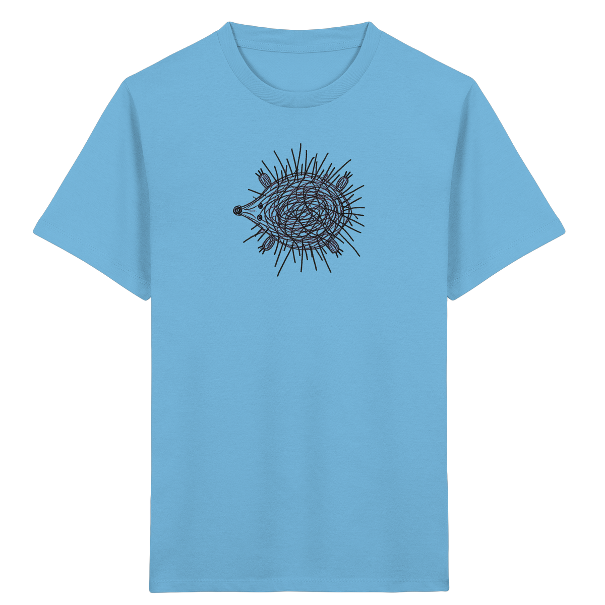 Igel von oben gezeichnet - Kinder Bio T-Shirt