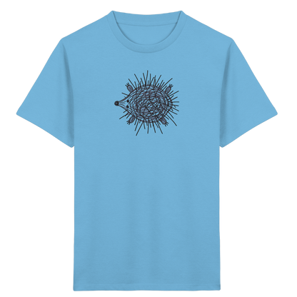 Igel von oben gezeichnet - Kinder Bio T-Shirt
