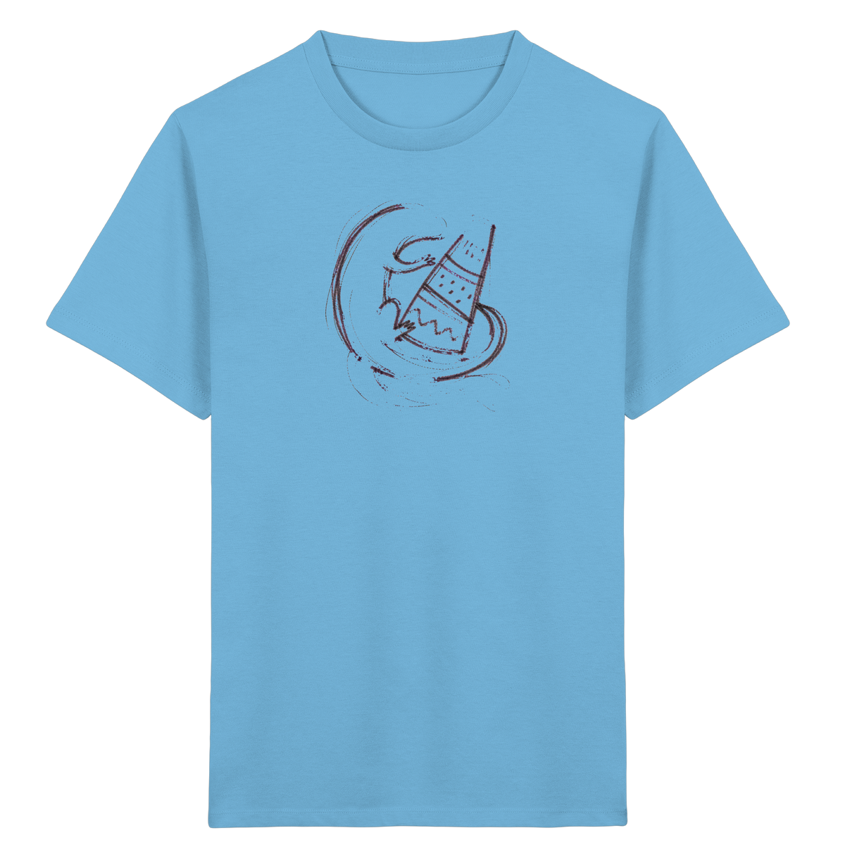 Otter mit grauer Schultüte - Kinder Bio T-Shirt