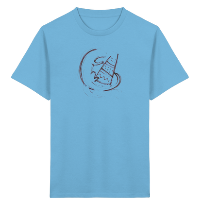 Otter mit grauer Schultüte - Kinder Bio T-Shirt