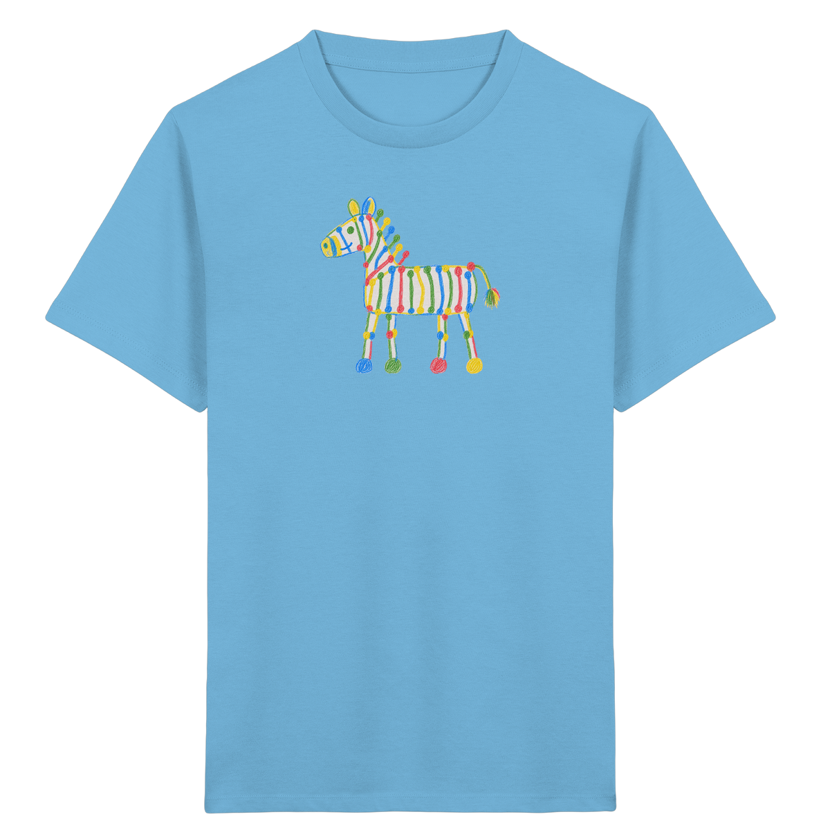 Farbpunkt Zebra für Kinder - Kinder Bio T-Shirt
