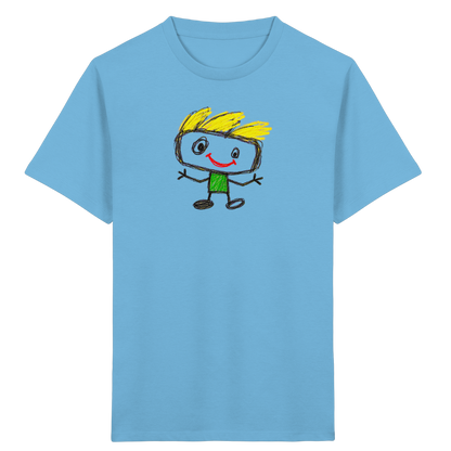 Kritzelkopf mit Windhaar - Kinder Bio T-Shirt