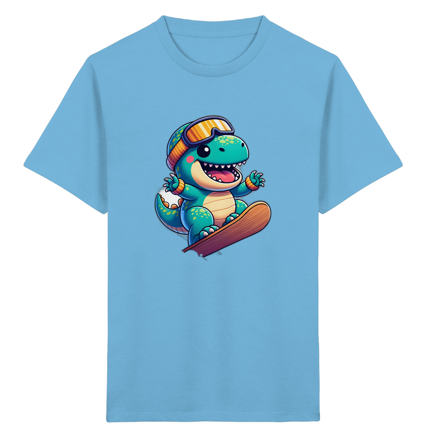 Dino Snowboard T-Shirt: Abenteuer pur!