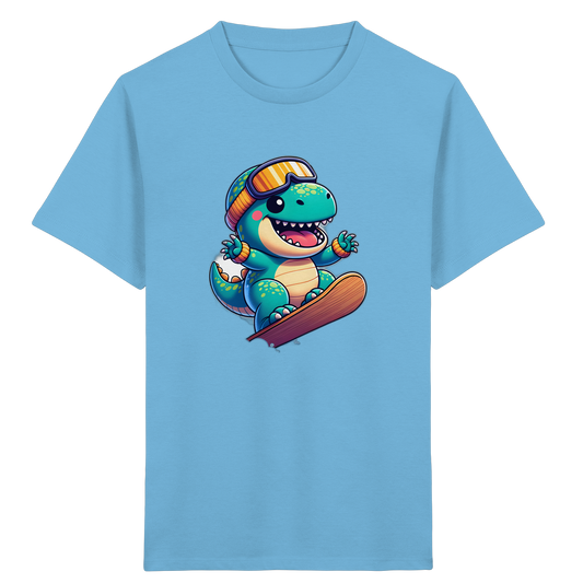 Dino Snowboard T-Shirt: Abenteuer pur!