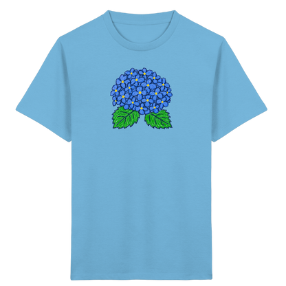 Kritzel Hortensie Kinder Shirt - Kinder Bio T-Shirt